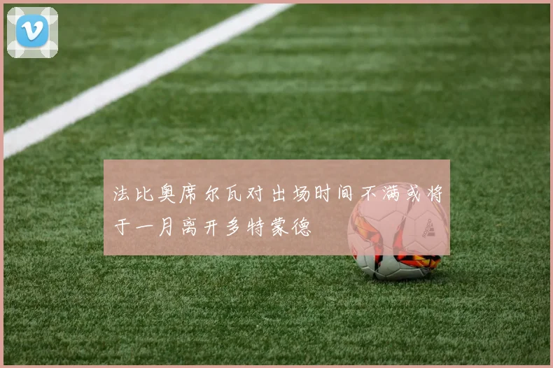 法比奥席尔瓦对出场时间不满或将于一月离开多特蒙德