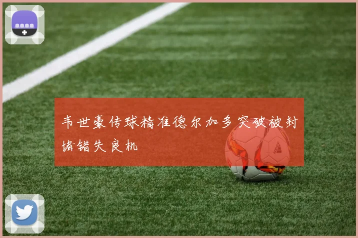 韦世豪传球精准德尔加多突破被封堵错失良机